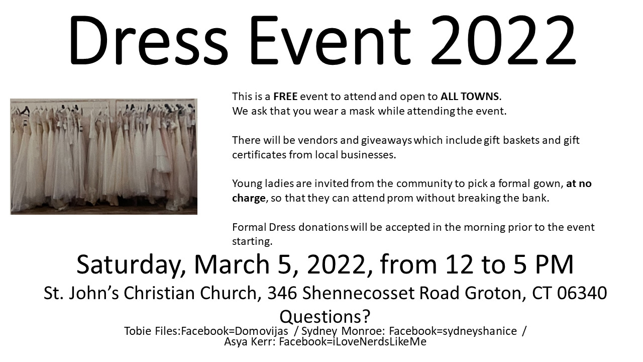 Formal Gown -Dress Event - prom dress giveaway free to all.