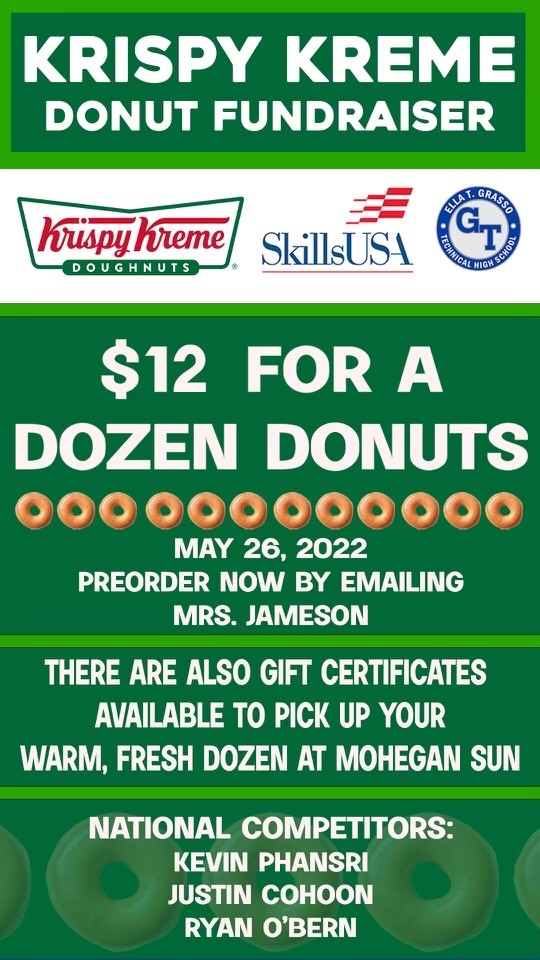 SkillsUSA Krispy Kreme Fundraiser, May 26, 2022