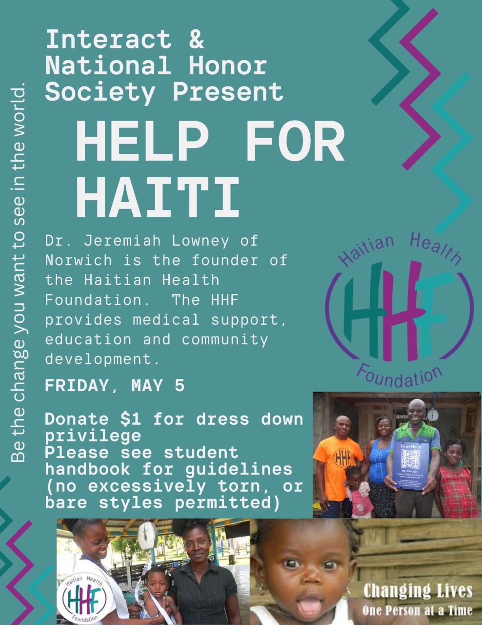 Help for Haiti Event Poster