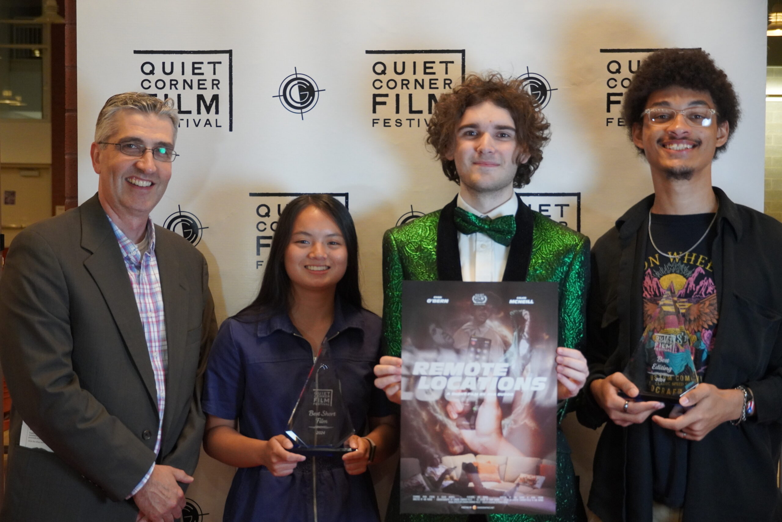 Grasso Students and Teacher from Quiet Corner Film Festival - Remote Locations Film premiere