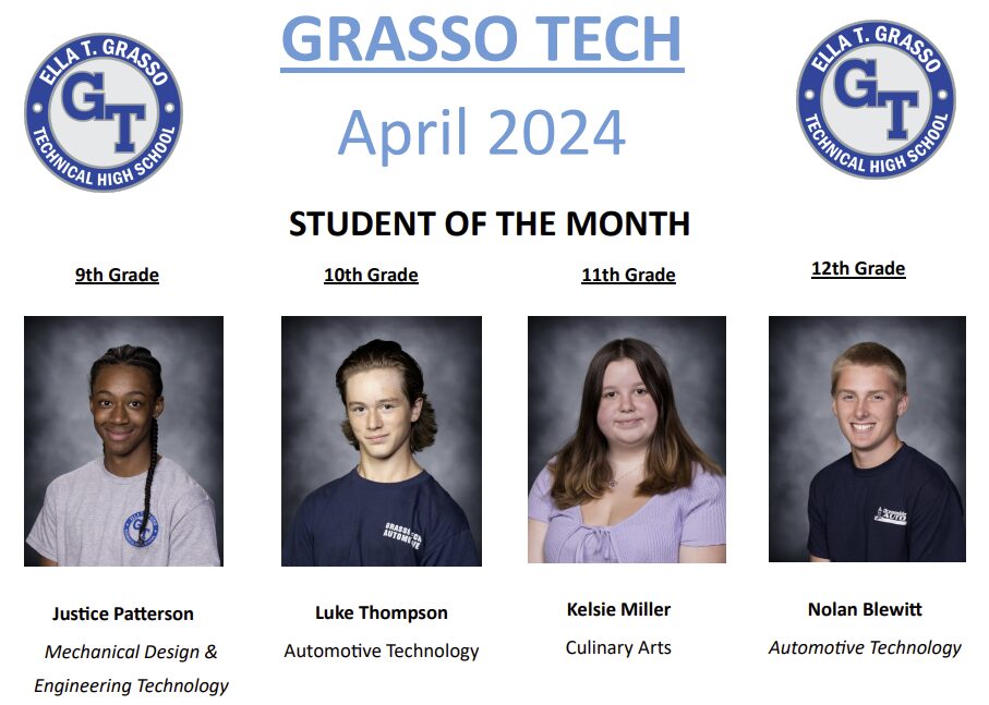 Students of the Month for April 2024