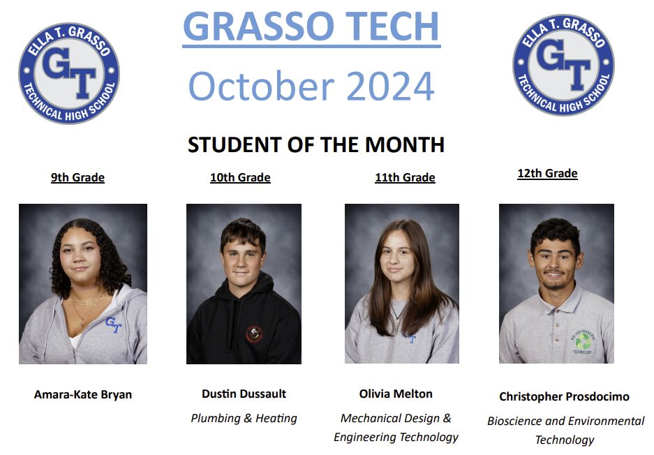 Students of the Month for October 24